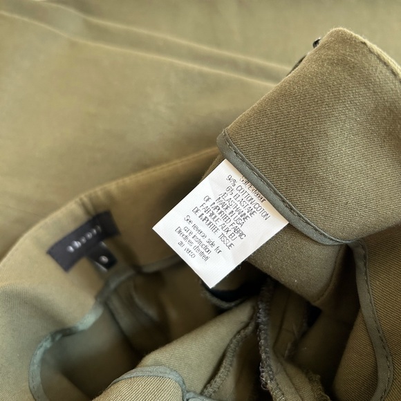 Theory Forest Green Slim Cropped Pants - Belisa Teach - Picture 7 of 7